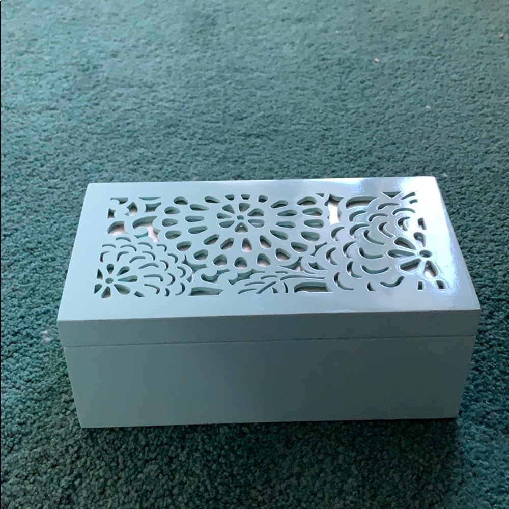 Teal Colored Jewelry Box